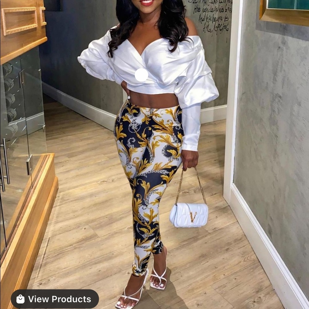 White classy crop top